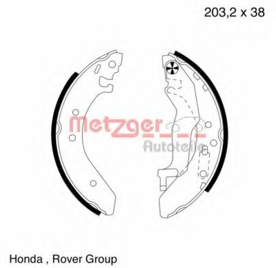Комплект тормозных колодок METZGER купить