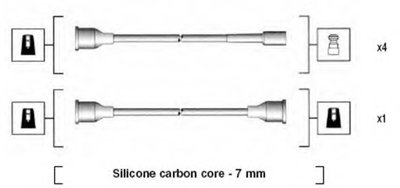 Комплект проводов зажигания MAGNETI MARELLI купить
