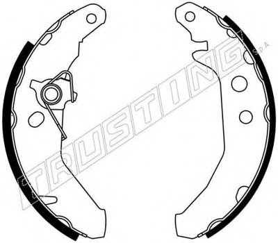 Комплект тормозных колодок TRUSTING купить