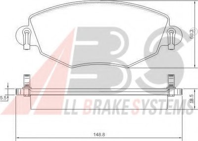 Колодка торм. диск. FORD/JAGUAR MONDEO/X-TYPE передн. (пр-во ABS)