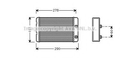 Теплообменник, отопление салона AVA QUALITY COOLING купить