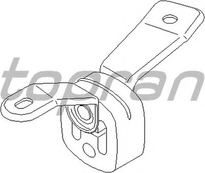 Резинка подвески глушителя (с кронштейном) задняя Audi A4