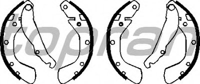 Комплект тормозных колодок TOPRAN купить