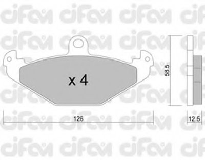 Комплект тормозных колодок, дисковый тормоз CIFAM купить