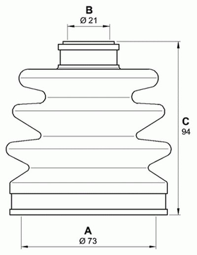 Комплект пылника, приводной вал SPIN OPEN PARTS купить