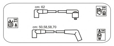 Провода в/в Ford Scorpio 1.8-2.0 i 1.8 L - 2.0 i L (Mot O