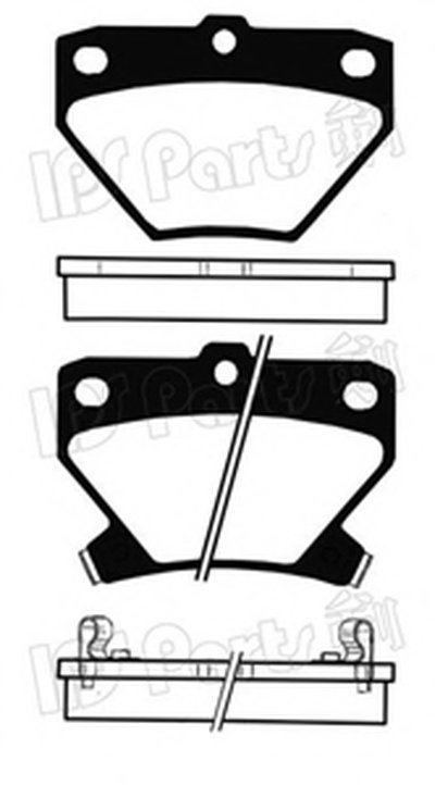 Комплект тормозных колодок, дисковый тормоз IPS Parts IPS Parts купить