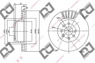 Тормозной диск DJ PARTS купить