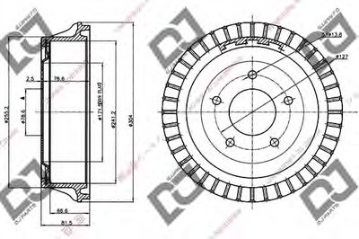 Тормозной барабан DJ PARTS купить