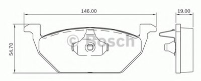 Комплект тормозных колодок, дисковый тормоз BOSCH купить