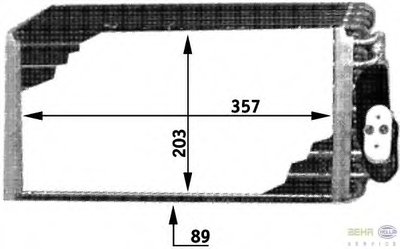 Испаритель, кондиционер BEHR HELLA SERVICE HELLA купить