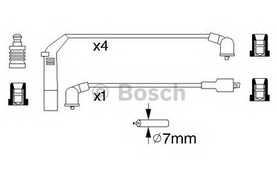 Комплект проводов зажигания BOSCH купить