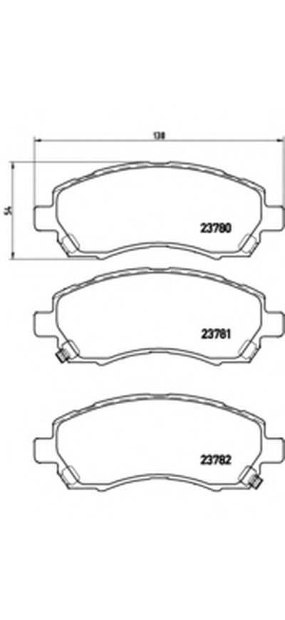 Комплект тормозных колодок, дисковый тормоз BREMBO купить