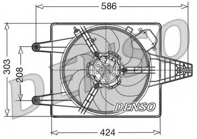 Вентилятор, охлаждение двигателя DENSO купить
