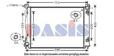 Радиатор, охлаждение двигателя AKS DASIS купить