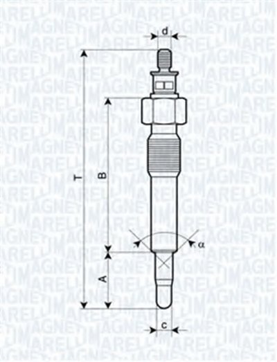 Свеча накаливания MAGNETI MARELLI купить