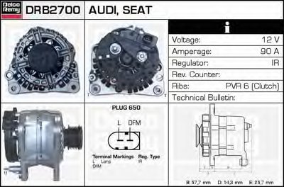 Генератор Remanufactured REMY (Light Duty) DELCO REMY купить