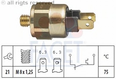 термовыключатель, сигнальная лампа охлаждающей жидкости FACET купить