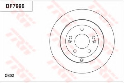 Тормозной диск задний HYUNDAI SANTA FE III; KIA SORENTO II 2.0D/2.2D/2.4 11.09-