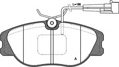 Комплект тормозных колодок, дисковый тормоз ADVANCE OPEN PARTS купить