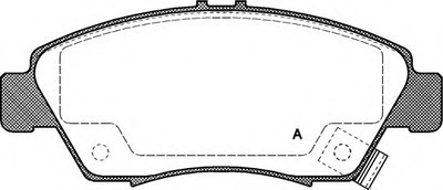 Комплект тормозных колодок, дисковый тормоз ADVANCE OPEN PARTS купить