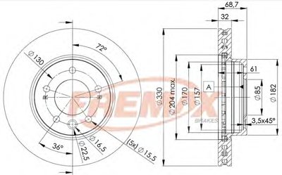 Тормозной диск Premium Carbon + FREMAX купить