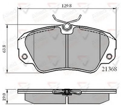 Комплект тормозных колодок, дисковый тормоз ANL Braking COMLINE купить