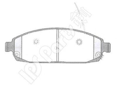 Комплект тормозных колодок, дисковый тормоз IPS Parts IPS Parts купить