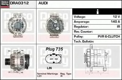 Генератор Remanufactured REMY (Light Duty) DELCO REMY купить