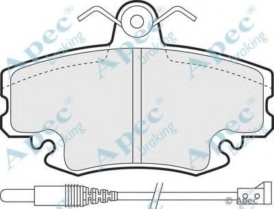 Комплект тормозных колодок, дисковый тормоз APEC braking купить