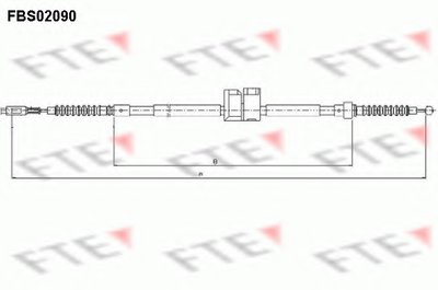 Трос, стояночная тормозная система FTE купить