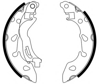 Комплект тормозных колодок; Комплект тормозных колодок, стояночная тормозная система E.T.F. купить