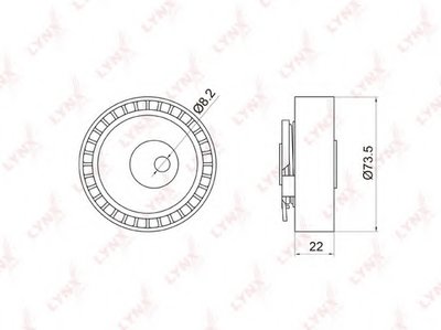 Натяжной ролик, ремень ГРМ LYNXauto купить