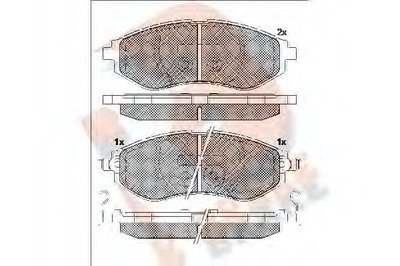 Комплект тормозных колодок, дисковый тормоз R BRAKE купить