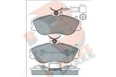 Комплект тормозных колодок, дисковый тормоз R BRAKE купить