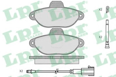 Комплект тормозных колодок, дисковый тормоз LPR купить