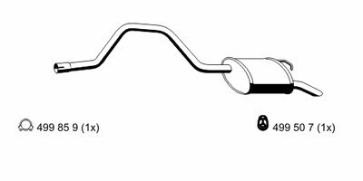 Глушитель выхлопных газов конечный ERNST купить