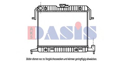Радиатор, охлаждение двигателя AKS DASIS купить
