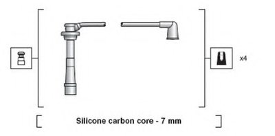 Комплект проводов зажигания MAGNETI MARELLI купить
