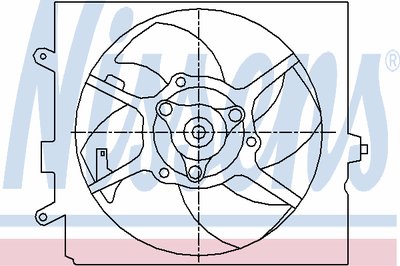 Вентилятор, охлаждение двигателя NISSENS купить
