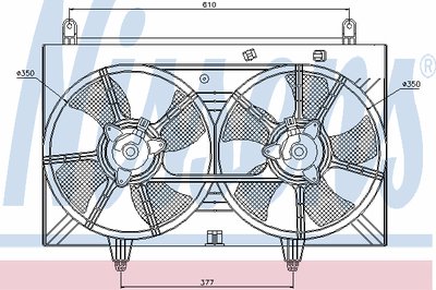 Вентилятор, охлаждение двигателя NISSENS купить