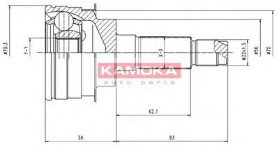 Шарнирный комплект, приводной вал KAMOKA KAMOKA купить