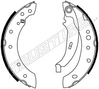 Комплект тормозных колодок REPARATION KIT TRUSTING купить