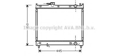 Радиатор, охлаждение двигателя AVA QUALITY COOLING купить