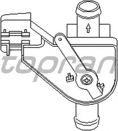 Регулирующий клапан охлаждающей жидкости TOPRAN купить