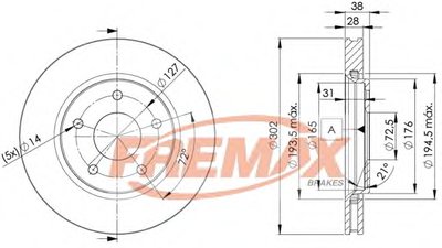 Тормозной диск Premium Carbon + FREMAX купить