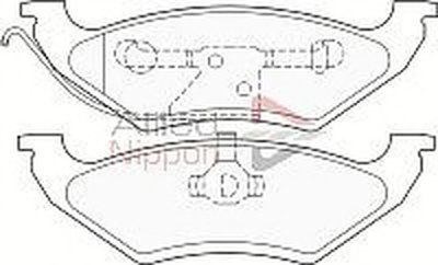 Комплект тормозных колодок, дисковый тормоз ANL Braking COMLINE купить