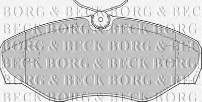 BBP1812 BORG & BECK - Гальмівні колодки до дисків