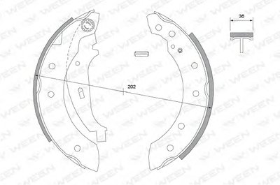 Комплект тормозных колодок WEEN купить