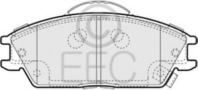 Комплект тормозных колодок, дисковый тормоз EEC купить